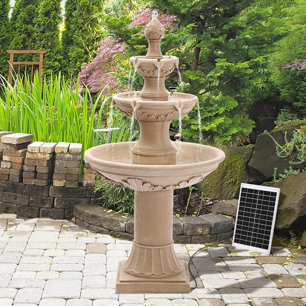 Italian Solar Water Fountains Outdoor Garden Decor