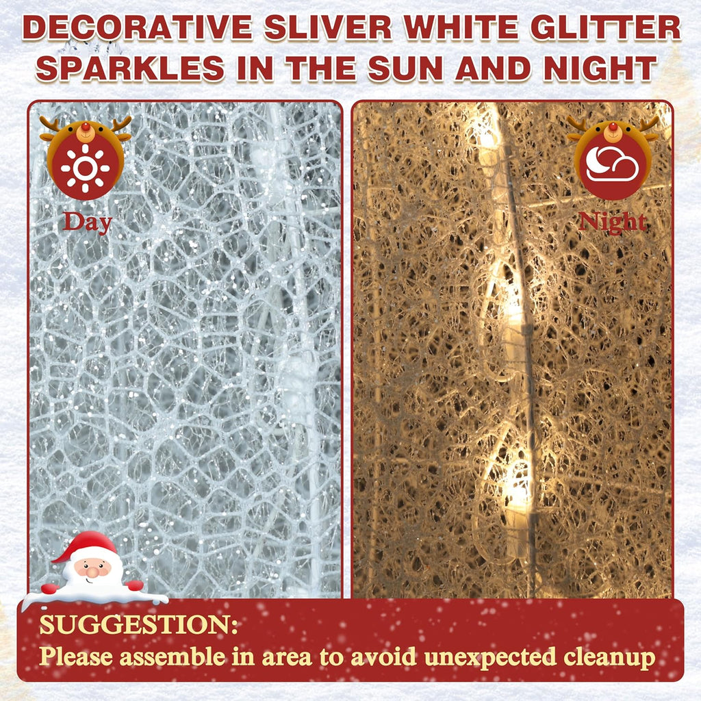 Snowman Christmas Decorations, 5FT Lighted Snowman Decorations for Outdoor, Christmas Decorations Outdoor Warm Light