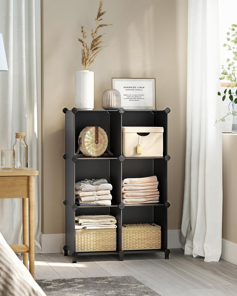 6 Cube Storage Organizer, DIY Closet Shelf