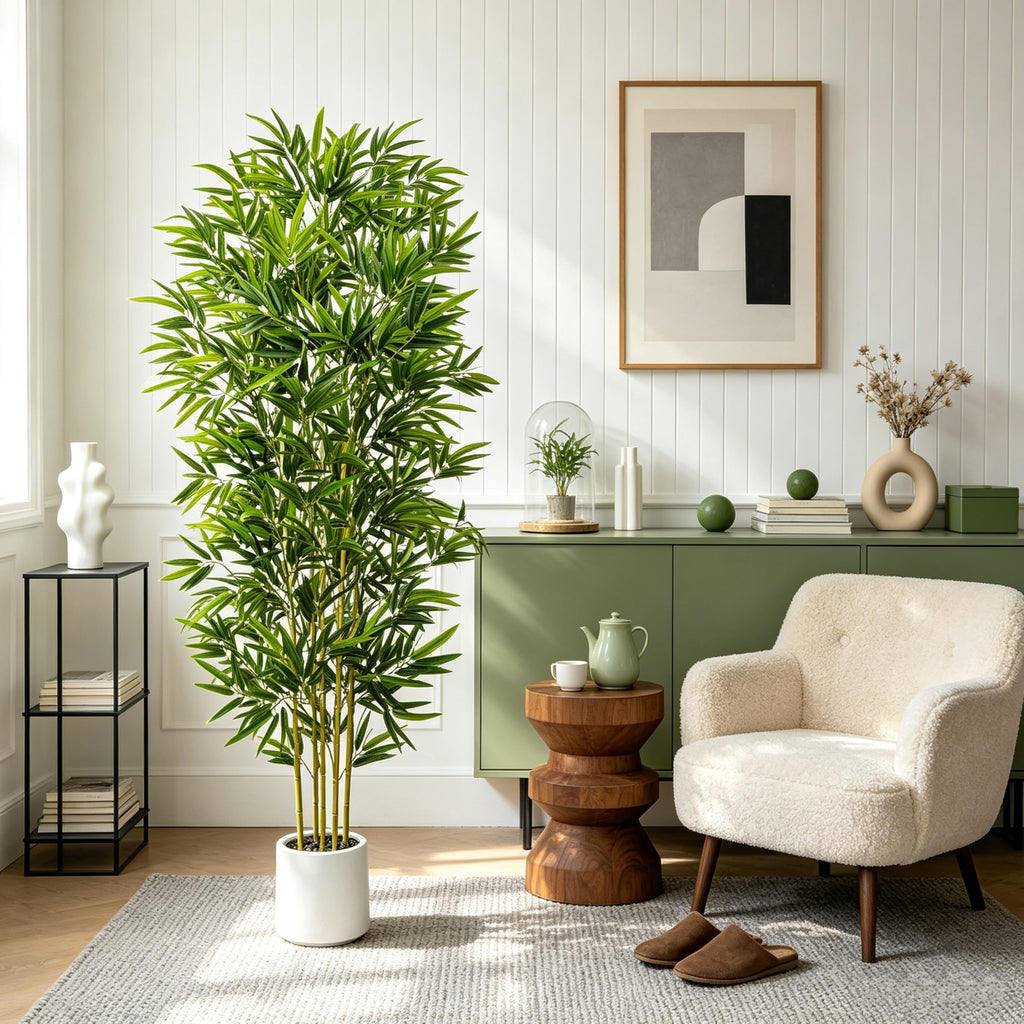 Fake Bamboo Tree, 6FT Artificial Plants Decor