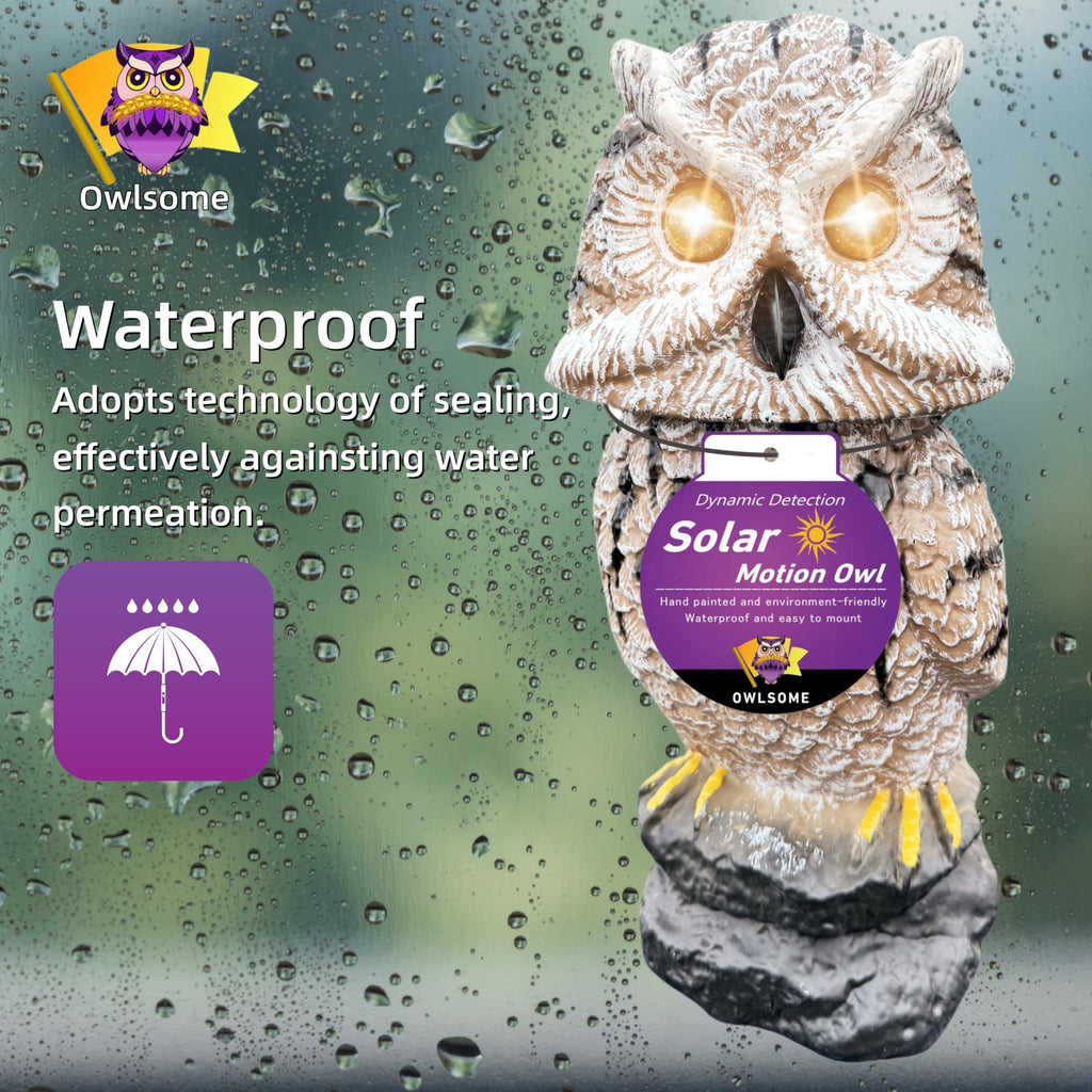 Solar Tiger Owl with Flashing Eyes | Casa Home Living