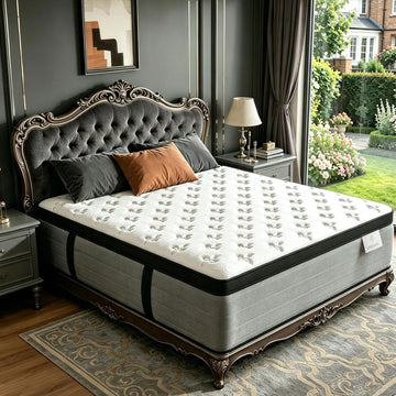 14 Inch King Size Mattress, Hotel Collection Hybrid King Mattress in a Box | Gel Memory Foam & 7-Zone Pocket Springs