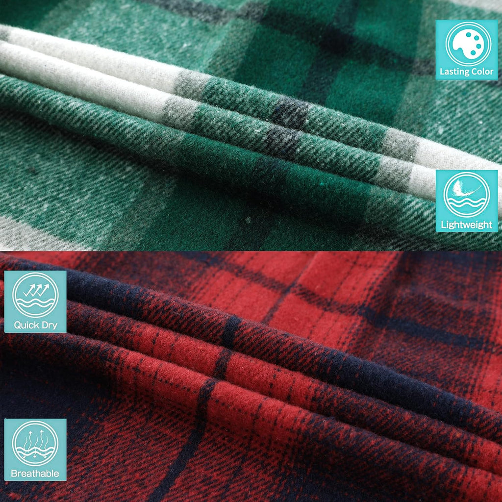 Boys Flannel Shirt Kids Plaid Hoodie Button Down Shirts