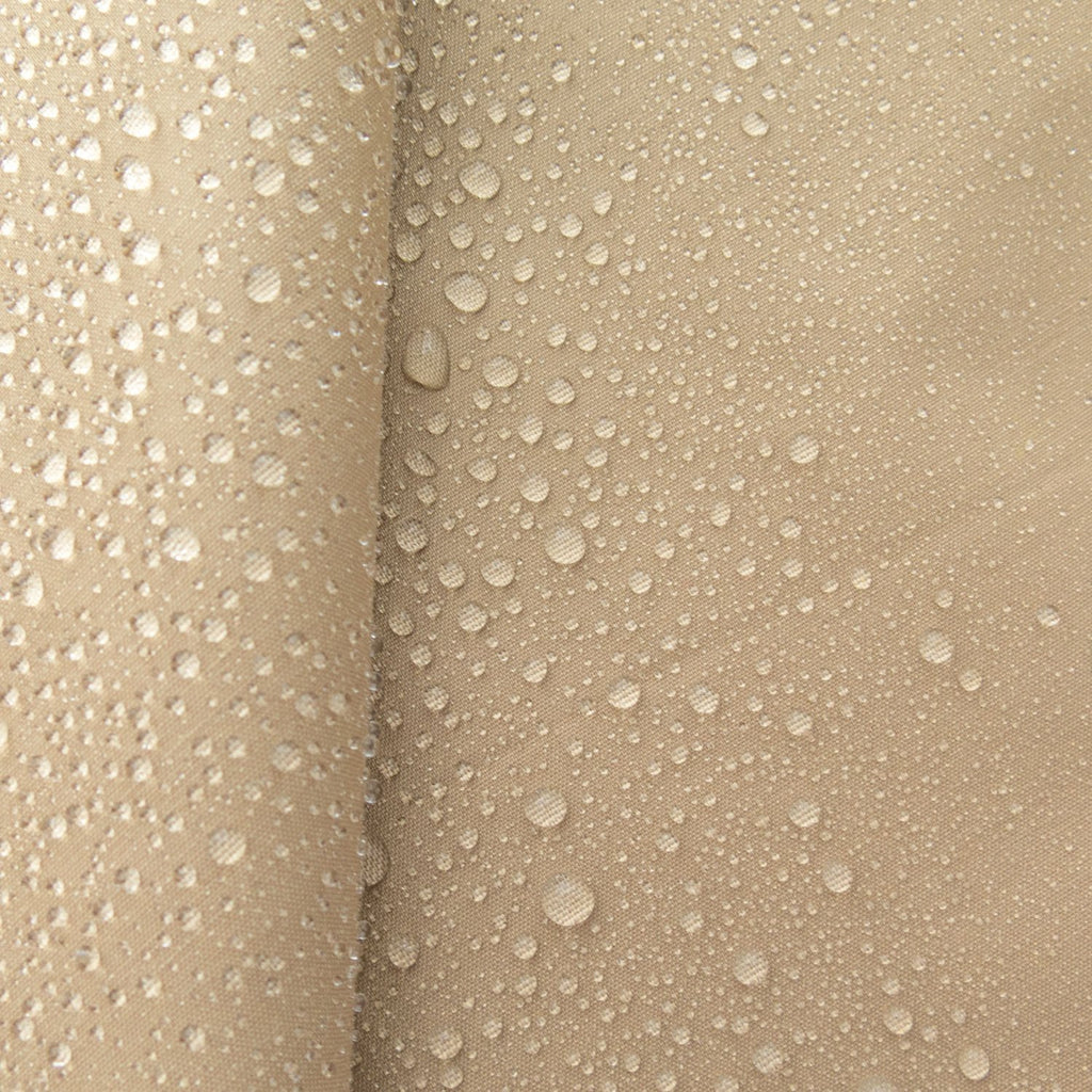 Khaki Lightweight Weave Durable Water Repel Nylon Fabric by The Yard Outdoor Waterproof 58" Widex2133;