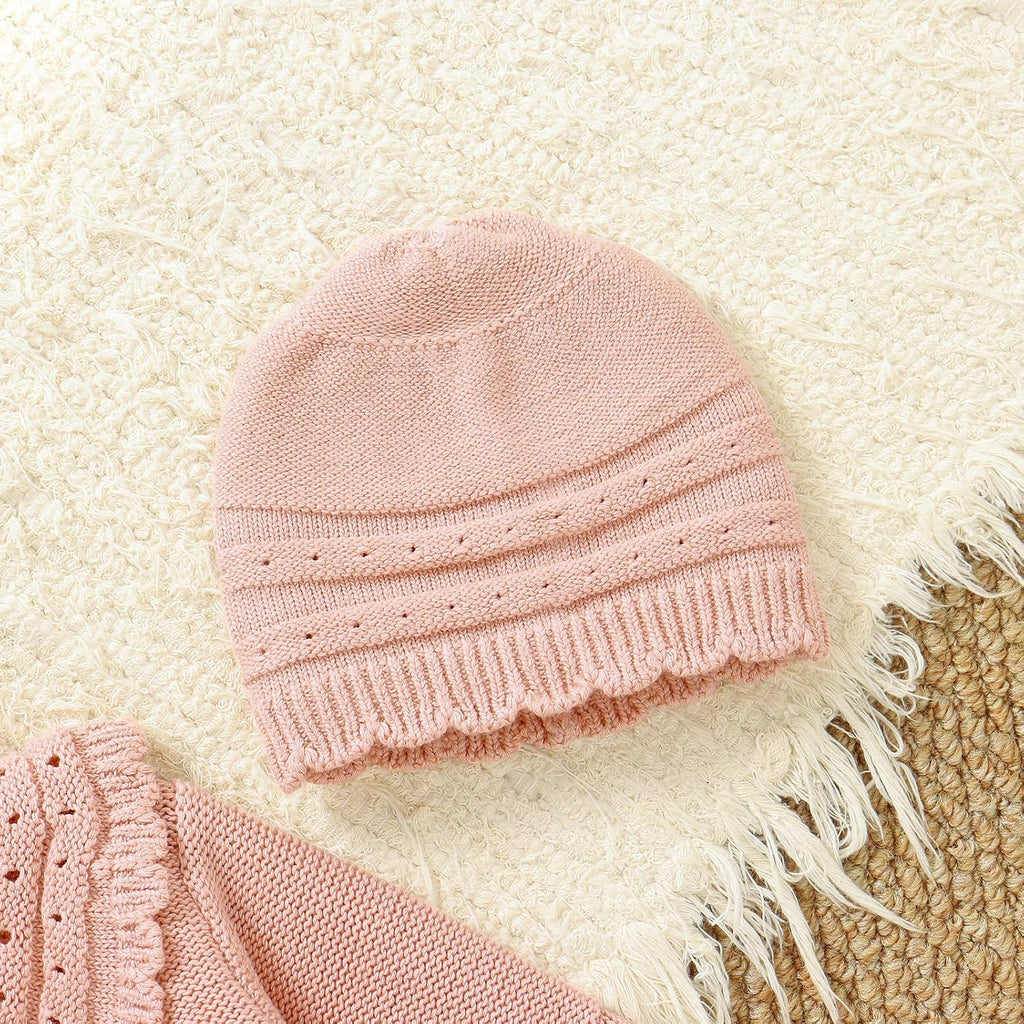 Baby Romper Cotton Knit Sweater Set