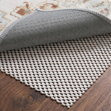Non-Slip Rug Pad 5x7 Ft - 5'x7' PVC Anti-Slip Carpet Gripper Mat, 5 by 7 Feet Non Slip Pad for Area Rugs, Under Rug - Set of 35