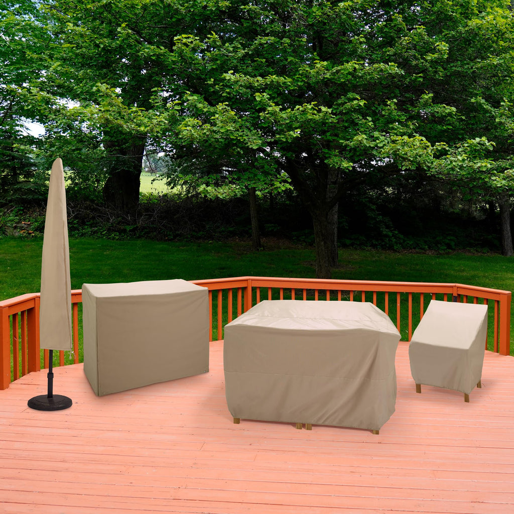 44" Square Weather-Resistant Fire Pit Cover with Adjustable Hook and Loop Fasteners, Outdoor Heavy-Duty Firepit Cover