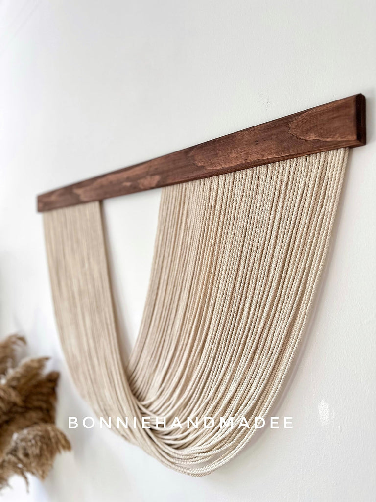 Large Macrame Wall Hanging Boho Wall Decor Woven Wall Decor Yarn Tapestry Wall Hanging Aesthetic Macrame Headboard