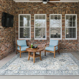 Outdoor & Indoor Area Rug 5'x8', Waterproof, Non-Shedding, Easy Cleaning, Boho Mat for Patio, Living