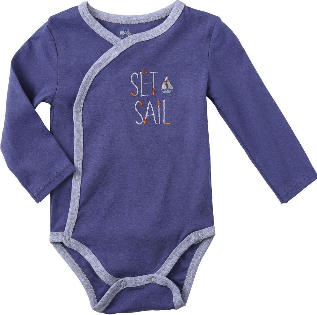 Boy's Pack Long-Sleeve Kimono Bodysuit Set