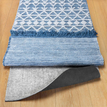 Dual Surface - 2'x8' - 1/8" Thick - Felt + Rubber - Non-Slip Backing Rug Pad - Adds Low-Profile Comfort and Protection