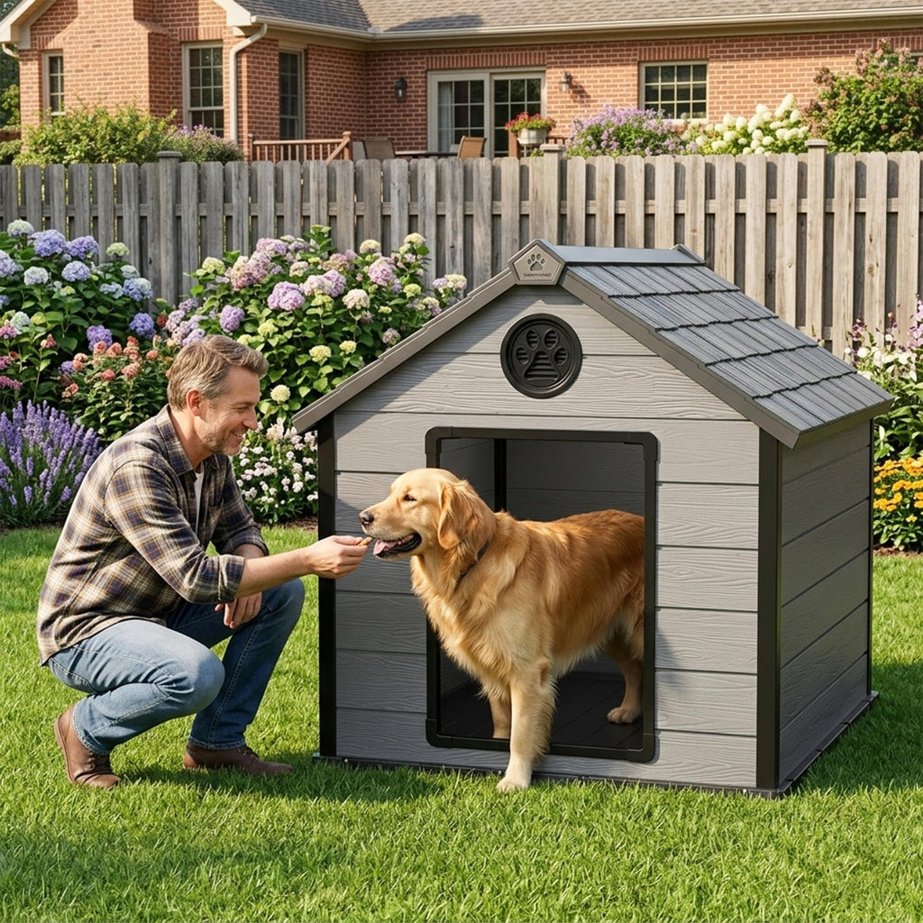 ExtraLargeWaterproofPlasticDogHouseforBigDogs