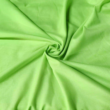 Poly Cotton Broadcloth Fabric by the Yard 58" Wide 2 Yards, Decoration, Lime Green