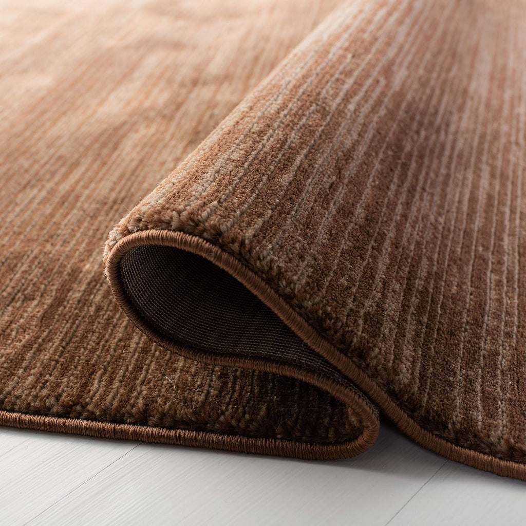 Area Rug 10x14 - Vision - Large - Brown, Modern Ombre Design, Non-Shedding & Easy to Clean
