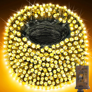 403FT 1000 LED Christmas Lights Outdoor String Lights 8 Modes & Timer Fairy Light Plug in Waterproof LED String