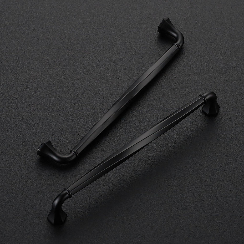 Matte Black Zinc Alloy Cabinet Handles,7-1/2" Pulls,5 Pack
