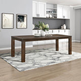 79" Dining Table for 8, Modern Rectangular Dining Room Table, Solid Acacia Wood Dining Table, Modern Wood Table with
