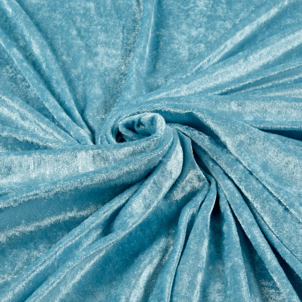 Panne Velvet Baby Blue, Fabric by the Yard