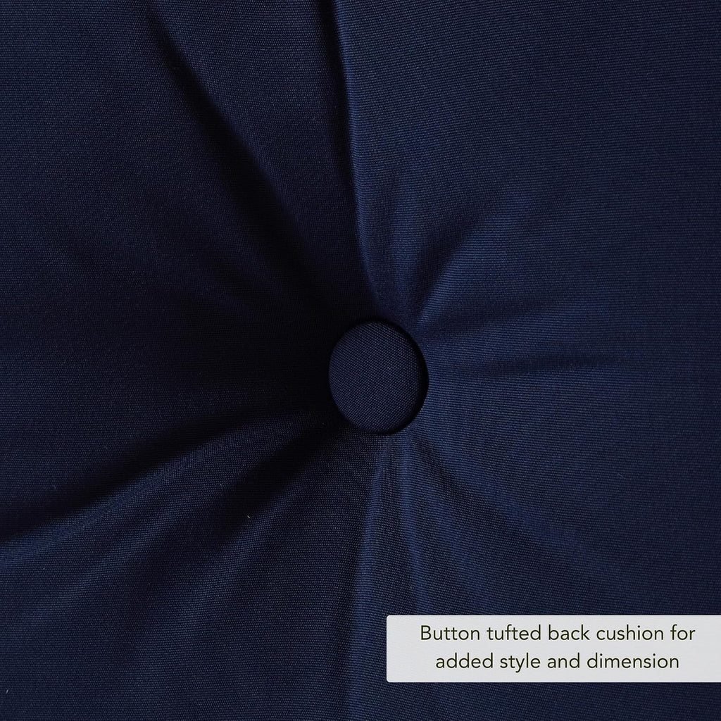 Outdoor 2-Piece Sunbrella Premium Deep Seat Cushion Set, Canvas Navy