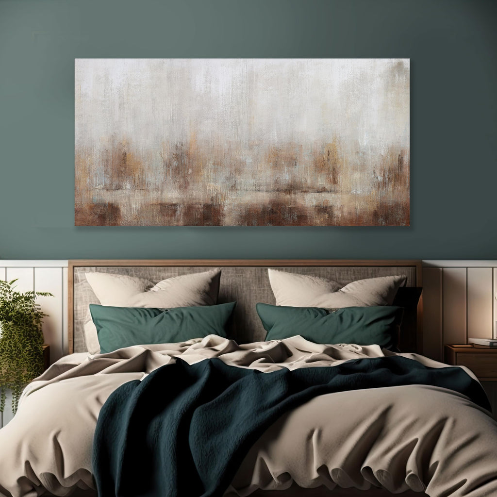 Abstract Wall Art Home Decor Wall Brown Canvas Print Wall Art Framed Modern Abstract Artwork Bedroom Dining Room Home