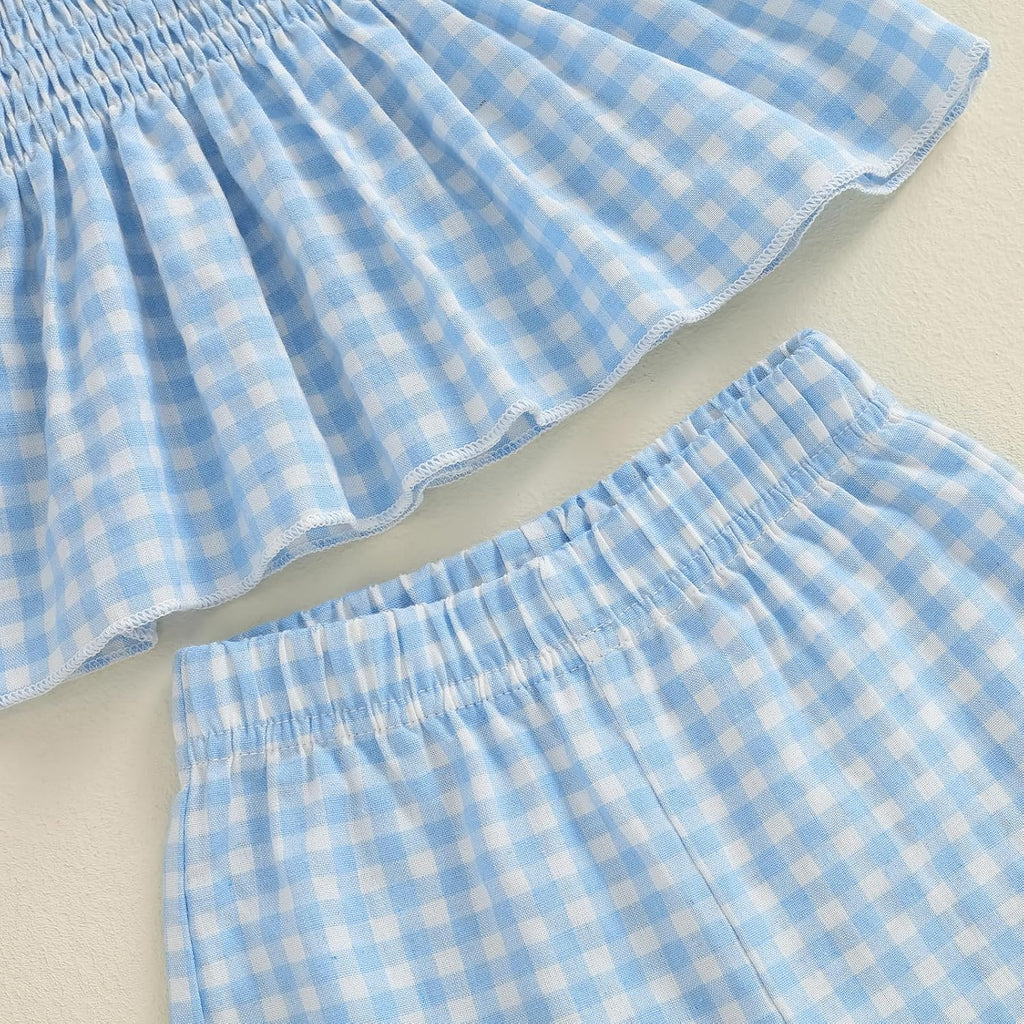 Infant Baby Toddler Girls Clothes Solid Color Sleeveless Camisole Linen Pants Set Baby Summer Outfits