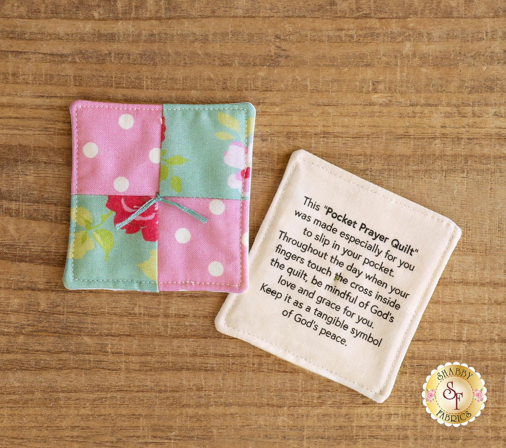 Pocket Prayer Quilt Panel (Natural)