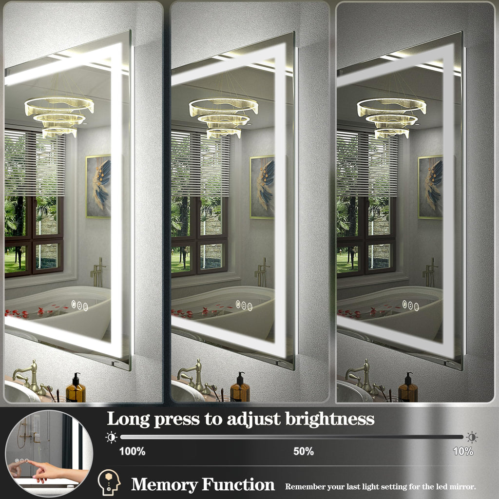 24x32 Inch LED Bathroom Mirror