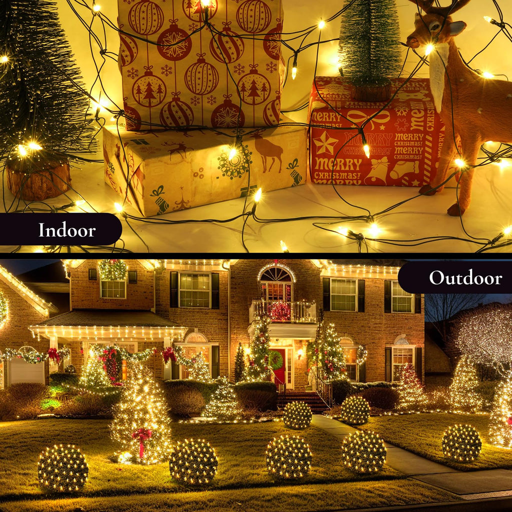 Christmas Net Lights Outdoor, Mesh Lights 120 LED, Outdoor Decor