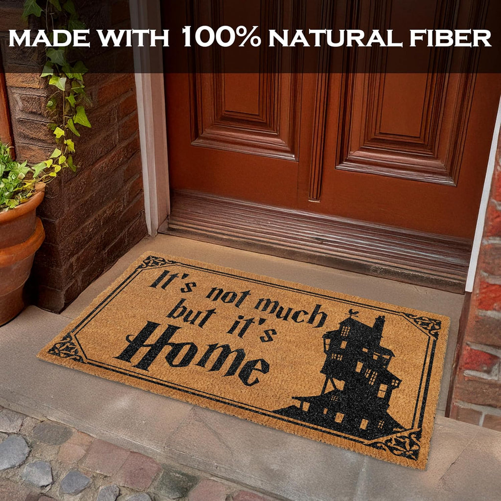 It's Not Much but It's Home Door Mat 30x17 Inch, Nerdy Welcome Mat Coir | Funny Entryway Decor, Fantasy Fan Gift