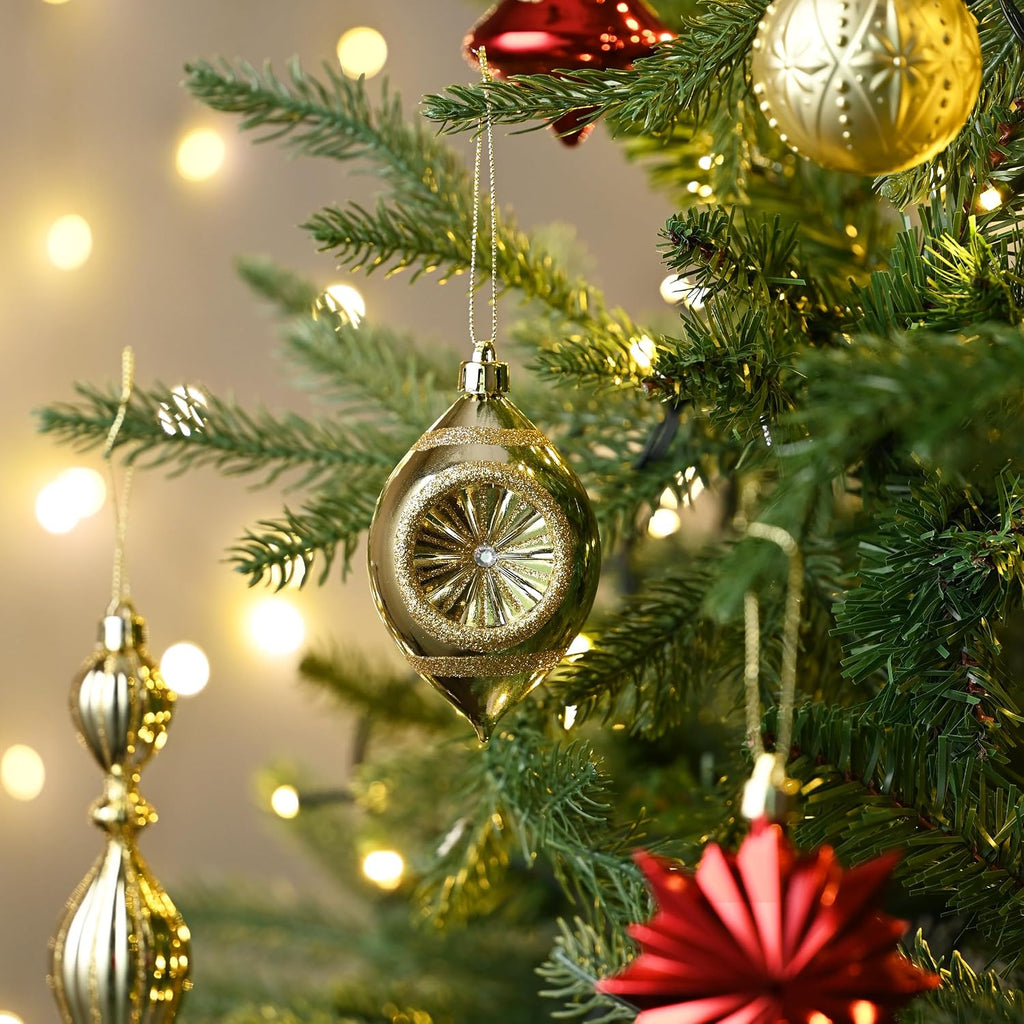 100ct Christmas Tree Decorations Ball Ornaments Set Medium