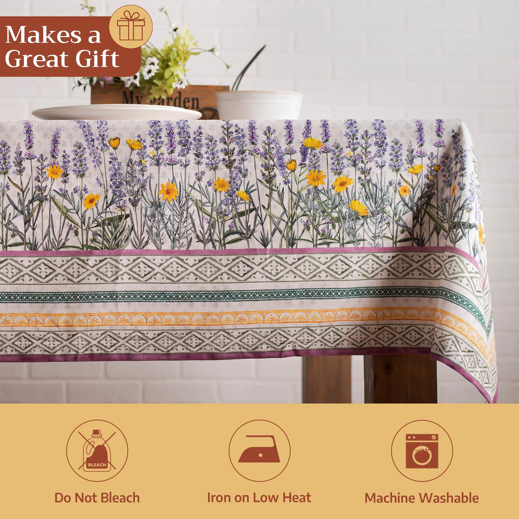 Table Cloth Square Table Reusable 100% Cotton 54"x54"