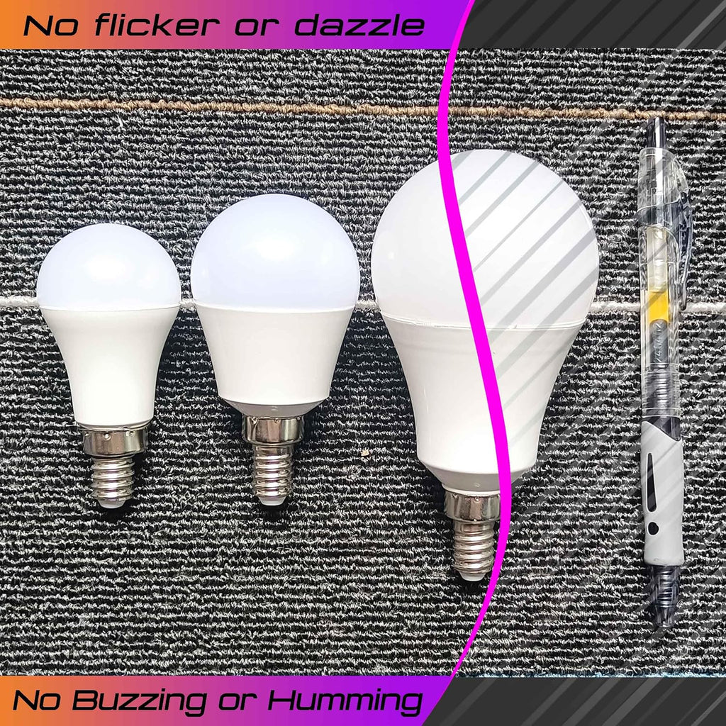 E12 Candelabra LED Light Bulbs 40Watt Equivalent 2700K Warm White, 4 Pack