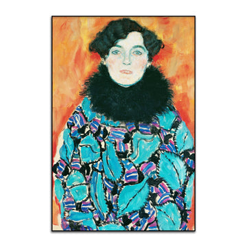 Gustav Klimt Johanna Staude Poster Symbolism Canvas Wall Art Vintage Portrait Oil Painting Print Suitable Living Room