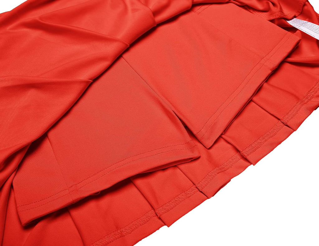 Girls Tennis Skirts with Pockets Kids Athletic Pleated Golf Skorts