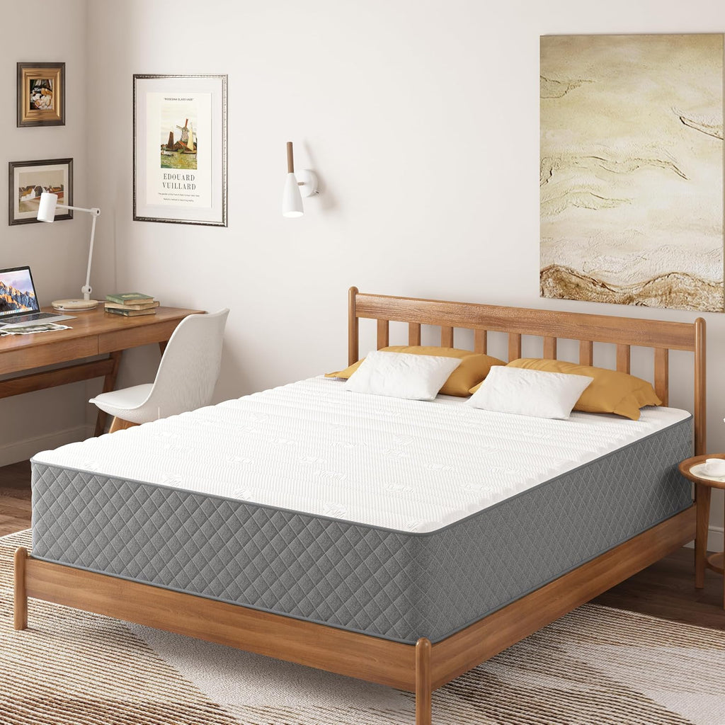 Full Mattress, 12 Inch Cooling-Gel Memory Foam and Pocket Spring Hybrid Mattress, Full Size Mattress in a Box
