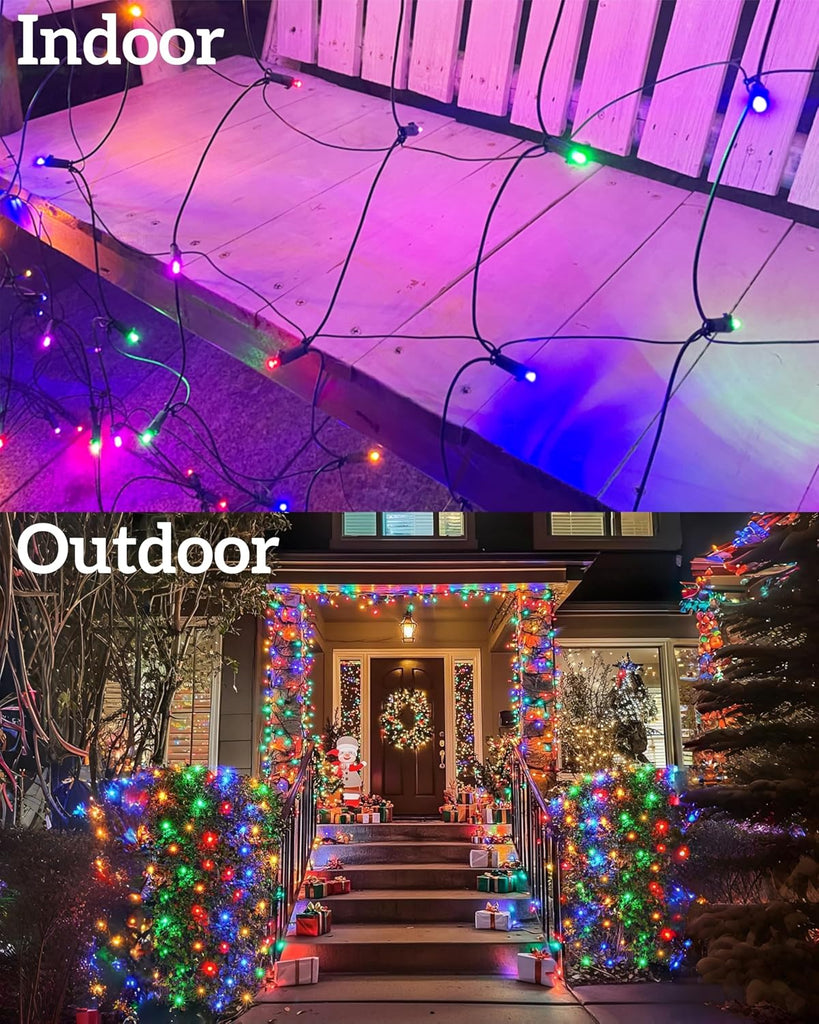 Led Christmas Net Lights for Bushes, 132LED 6FT x 6FT Connectable UL Certified Net Lights for Bushes Tree Shrubs Xmas