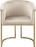 Meridian Furniture 758Cream-C Tierra Collection Modern | Contemporary Upholstered Dining Chair with Luxurious Cream