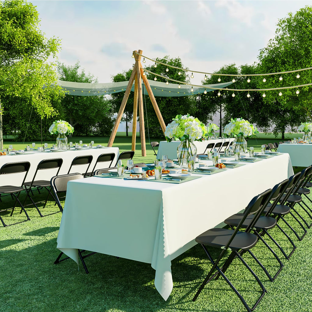 24 Pack Black Folding Chairs for Wedding Party School, 350lbs