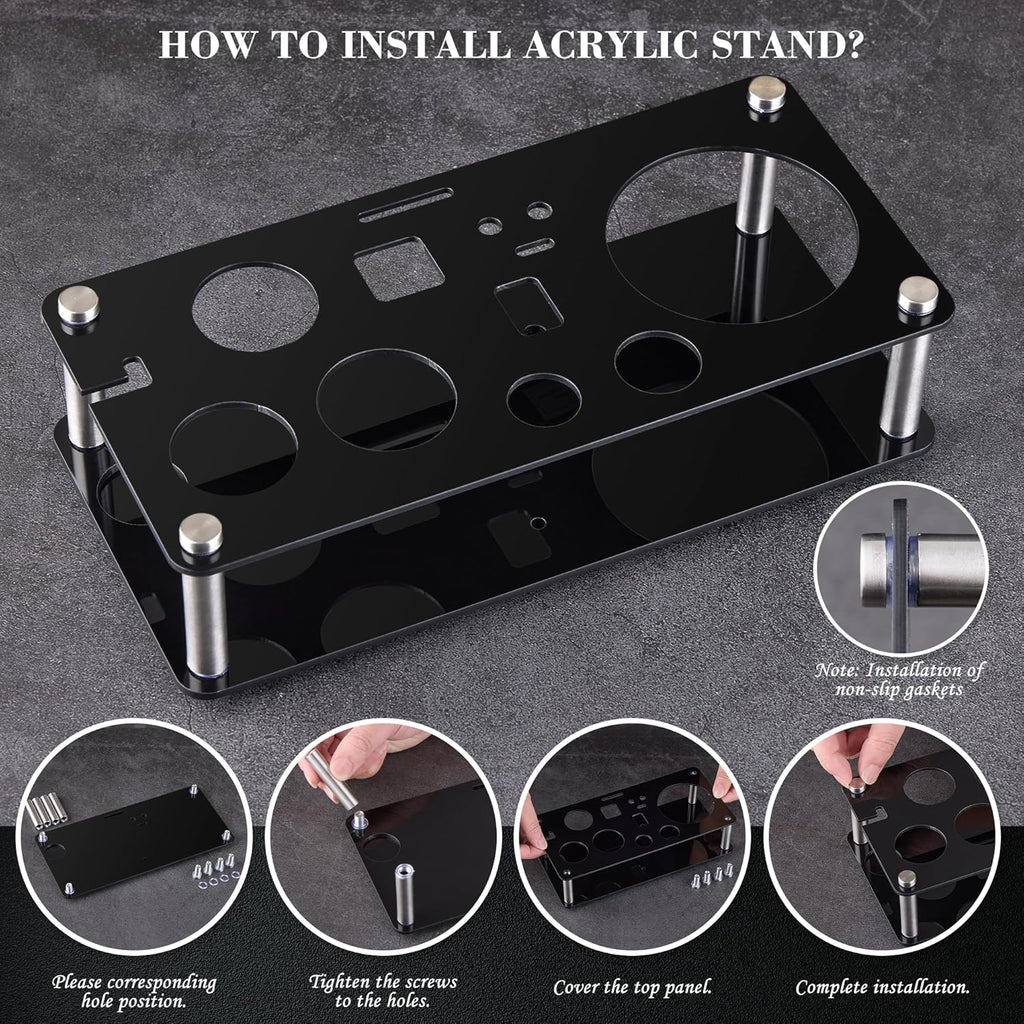 Bartender Kit, Cocktail Shaker Bar Tool with Acrylic Stand - Set of 15