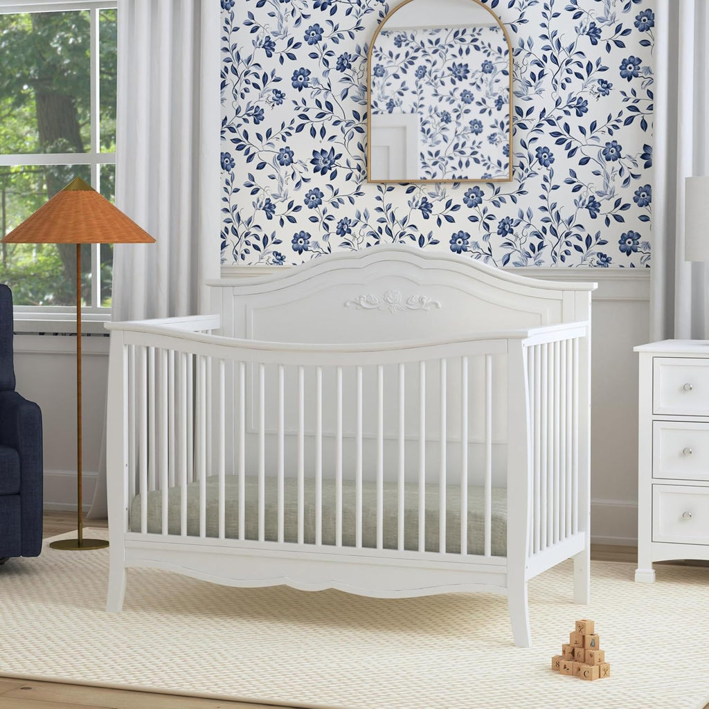 Fiona 4-in-1 Convertible Crib in White, Greenguard Gold Certified