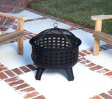 27 inch Steel Round Lattice Fire Pit, Easy to Assemble - Image 5