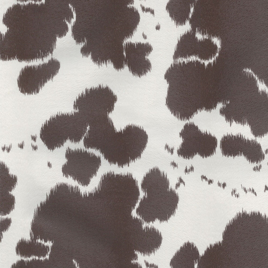 Cow Print Vinyl, Smooth Textured Animal Hide Pattern Faux Leather, Embossed Upholstery Craft and DIY Pleather
