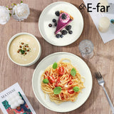 Stoneware Dinnerware Sets, 12-Piece Plates and Bowls Dish Set for 4, Kitchen Modern Dinning Dishware