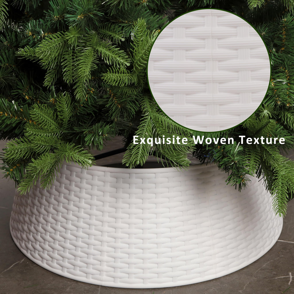 Christmas Tree Ring, 28.5" Plastic Christmas Tree Collar, Christmas Tree Skirt for Artificial Christmas Trees