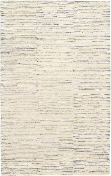Avery Pewter Blue Striped Hand Tufted Rug