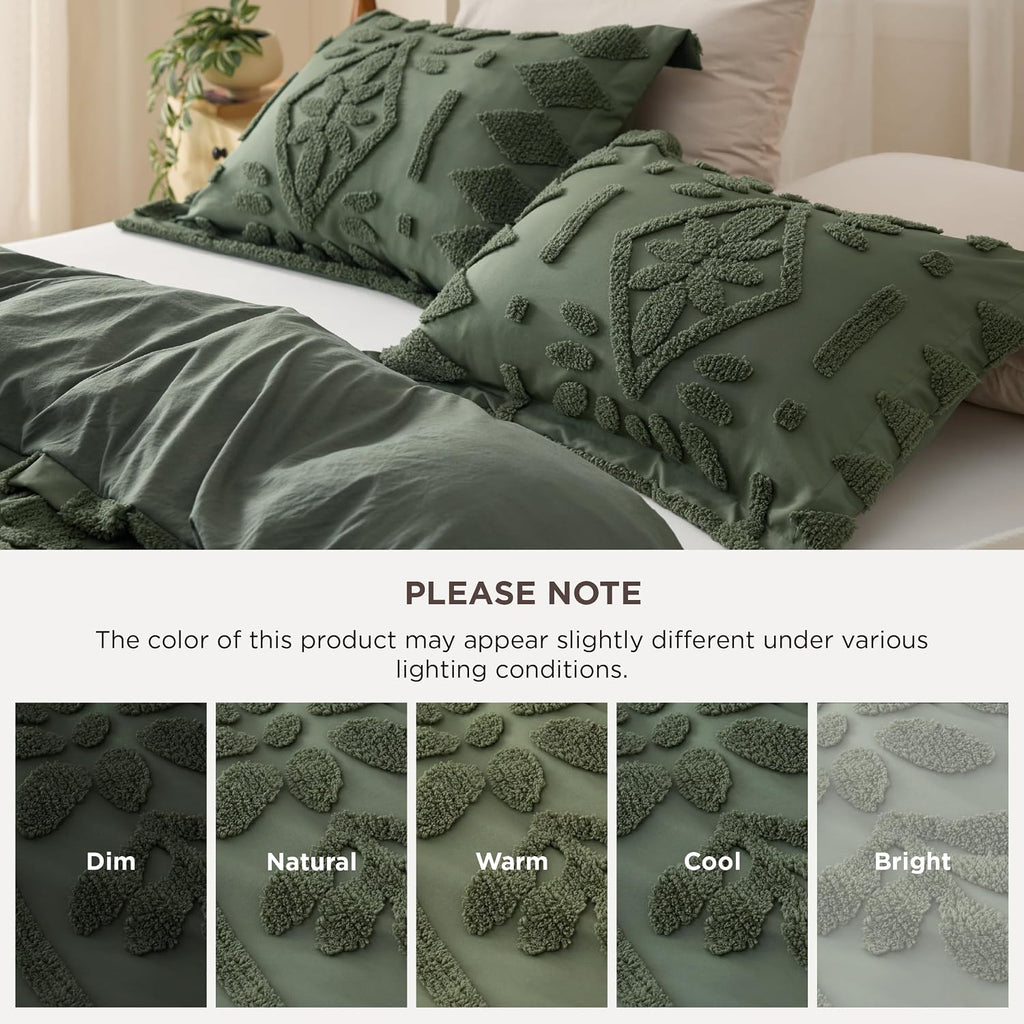 Boho Duvet Cover Queen, Soft & Comfortable Elegant Design Boho Bedding for Decoration, Machine Washable Comforter