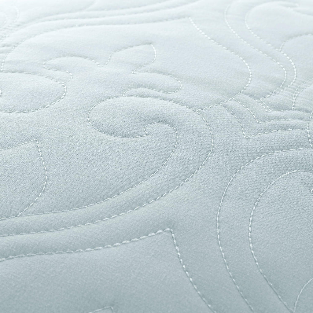 Quilt Coverlet Set All Season Microfiber Contemporary Ultra Soft Bedding in Damask Stitch - Twin/TwinXL Damask Stitch
