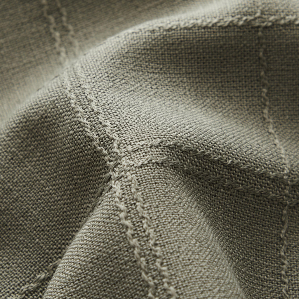 Linen Checked Square Table Cloth 52x52 Inch Olive