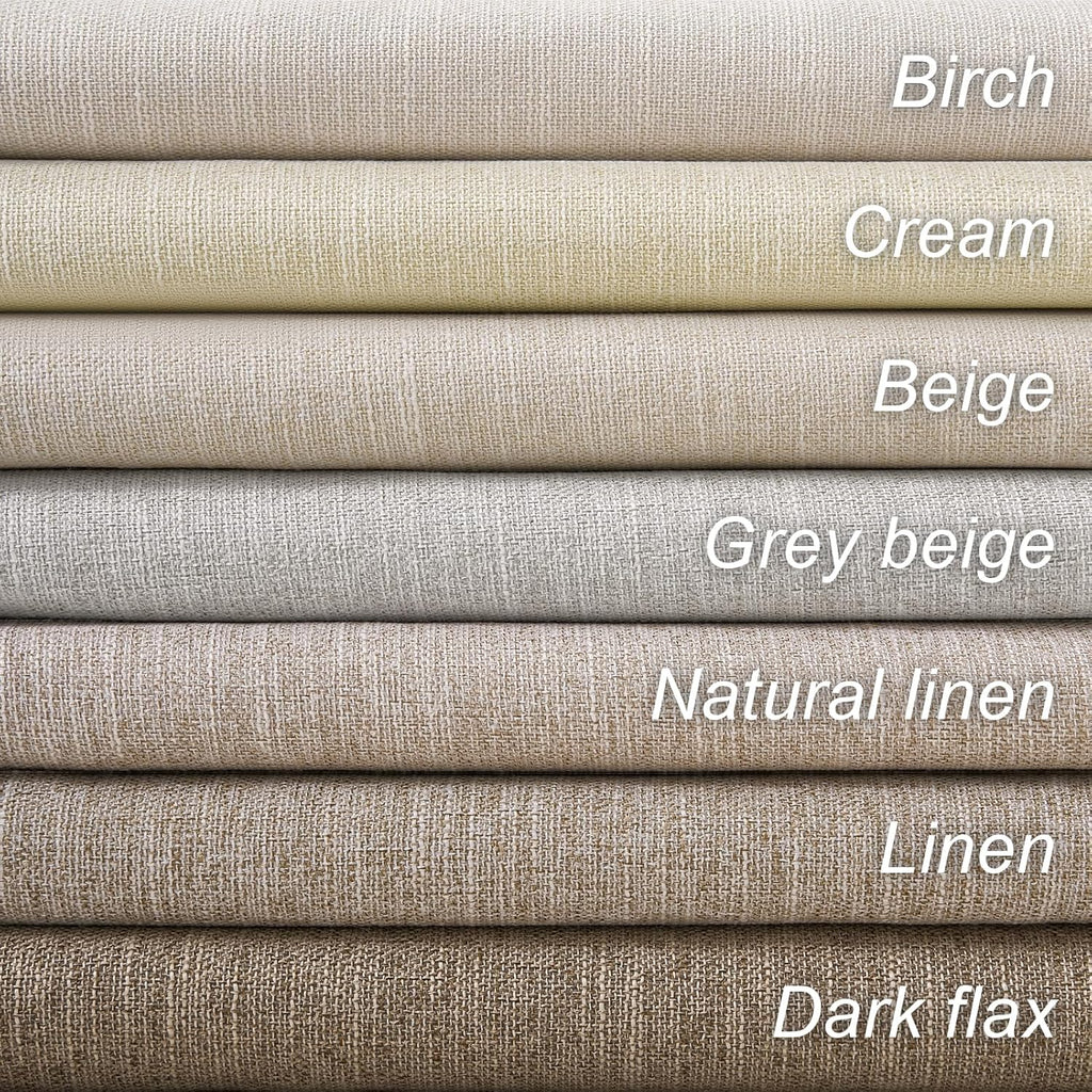 Linen Blackout Curtains 96 Inch Long, Boho Farmhouse Ivory Birch Viral Drapes Pinch Pleated Curtains with Hooks