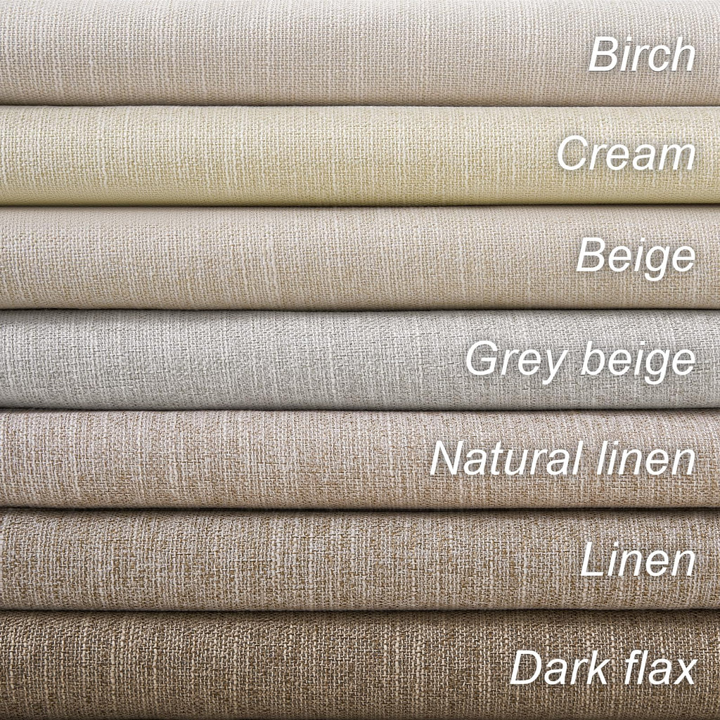 Extra Long Linen Blackout Curtains 132 Inches Long Farmhouse High Ceiling Mount Track Tall Curtain with Hooks Drapes